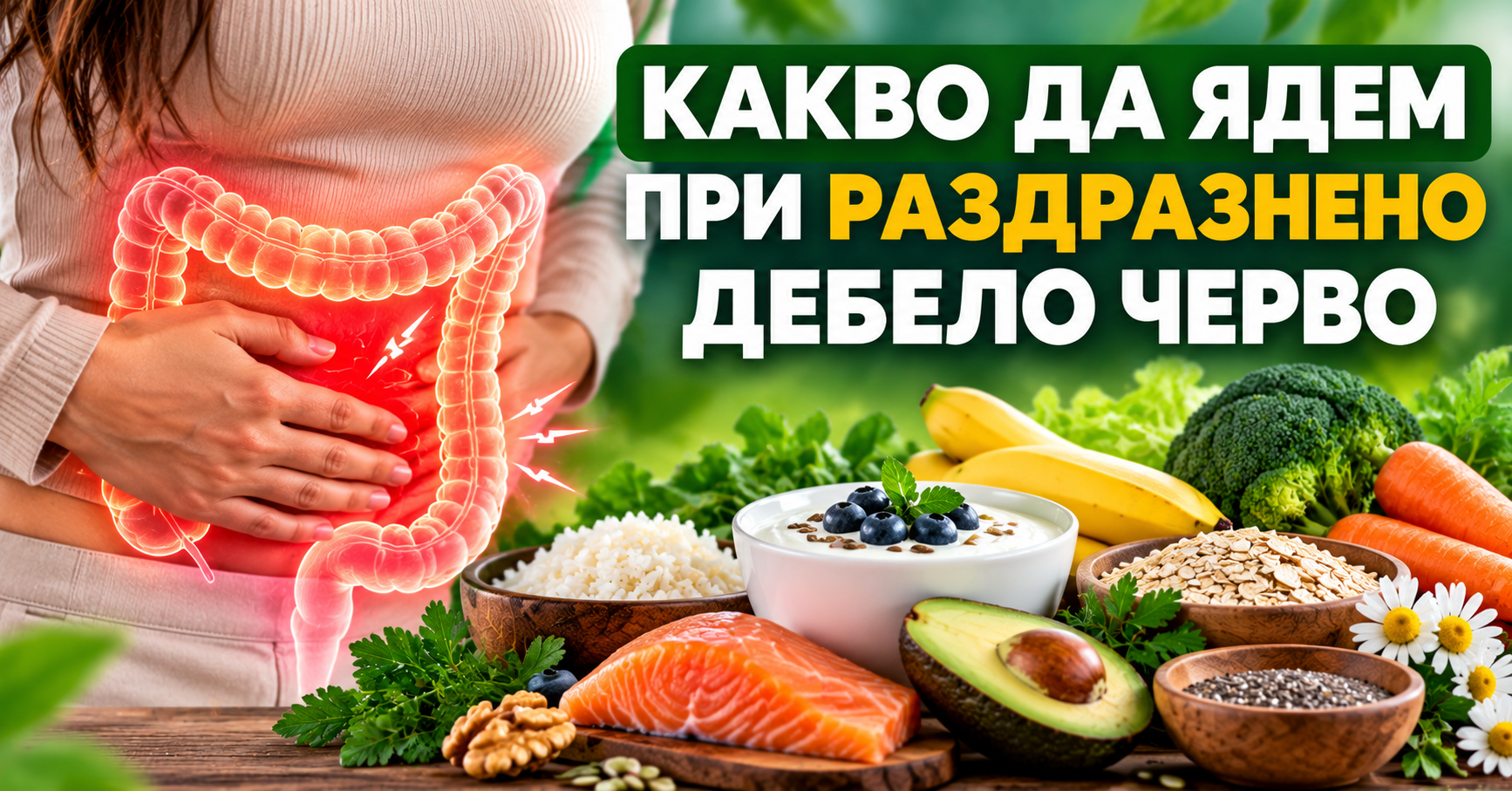 Какво да ядем при раздразнено дебело черво